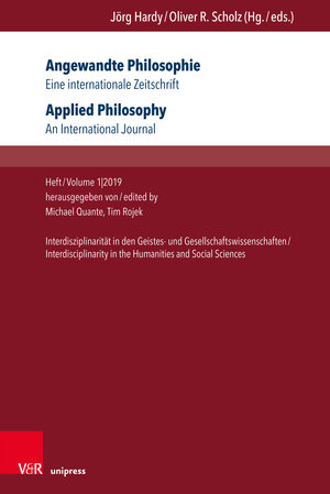 Buchcover Angewandte Philosophie. Eine internationale Zeitschrift / Applied Philosophy. An International Journal  | EAN 9783847109464 | ISBN 3-8471-0946-4 | ISBN 978-3-8471-0946-4