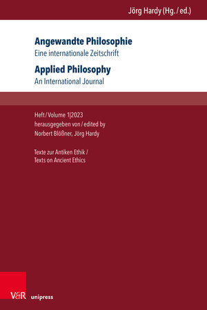Buchcover Angewandte Philosophie. Eine internationale Zeitschrift / Applied Philosophy. An International Journal  | EAN 9783847112402 | ISBN 3-8471-1240-6 | ISBN 978-3-8471-1240-2