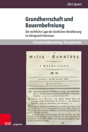 Buchcover Grundherrschaft und Bauernbefreiung | Jörn Ipsen | EAN 9783847113409 | ISBN 3-8471-1340-2 | ISBN 978-3-8471-1340-9