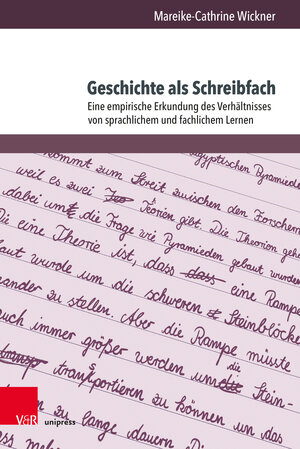 Buchcover Geschichte als Schreibfach | Mareike-Cathrine Wickner | EAN 9783847114666 | ISBN 3-8471-1466-2 | ISBN 978-3-8471-1466-6