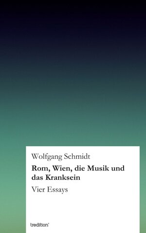 Buchcover Rom, Wien, die Musik und das Kranksein | Wolfgang Schmidt | EAN 9783847287414 | ISBN 3-8472-8741-9 | ISBN 978-3-8472-8741-4