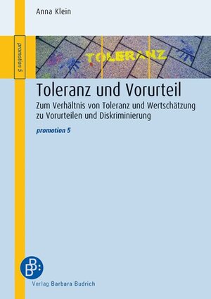 Buchcover Toleranz und Vorurteil | Anna Klein | EAN 9783847404514 | ISBN 3-8474-0451-2 | ISBN 978-3-8474-0451-4