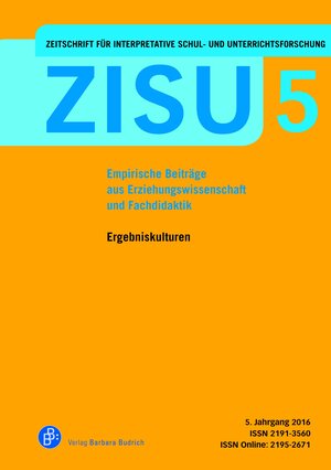 Buchcover ZISU – Zeitschrift für interpretative Schul- und Unterrichtsforschung  | EAN 9783847420309 | ISBN 3-8474-2030-5 | ISBN 978-3-8474-2030-9