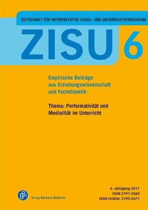 Buchcover ZISU – Zeitschrift für interpretative Schul- und Unterrichtsforschung  | EAN 9783847421153 | ISBN 3-8474-2115-8 | ISBN 978-3-8474-2115-3