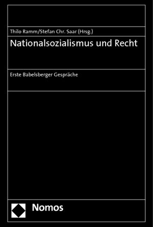 Buchcover Nationalsozialismus und Recht  | EAN 9783848708116 | ISBN 3-8487-0811-6 | ISBN 978-3-8487-0811-6
