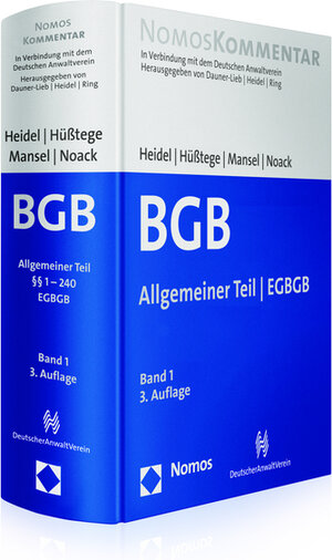 Buchcover Bürgerliches Gesetzbuch: Allgemeiner Teil - EGBGB  | EAN 9783848711017 | ISBN 3-8487-1101-X | ISBN 978-3-8487-1101-7