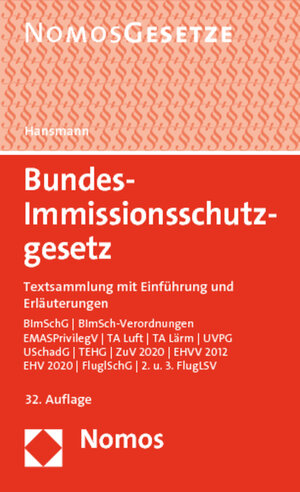 Buchcover Bundes-Immissionsschutzgesetz | Klaus Hansmann | EAN 9783848711369 | ISBN 3-8487-1136-2 | ISBN 978-3-8487-1136-9