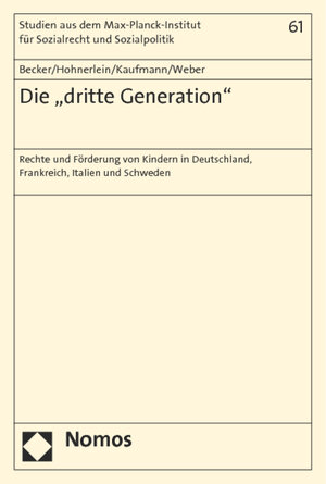 Buchcover Die "dritte Generation" | Ulrich Becker | EAN 9783848717064 | ISBN 3-8487-1706-9 | ISBN 978-3-8487-1706-4