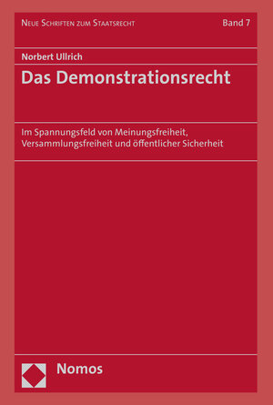 Buchcover Das Demonstrationsrecht | Norbert Ullrich | EAN 9783848720439 | ISBN 3-8487-2043-4 | ISBN 978-3-8487-2043-9