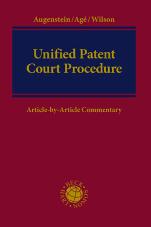 Buchcover Unified Patent Court Procedure  | EAN 9783848722662 | ISBN 3-8487-2266-6 | ISBN 978-3-8487-2266-2