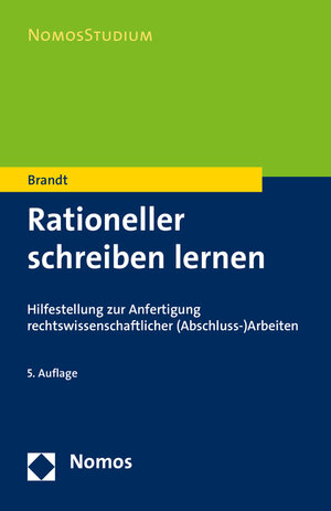 Buchcover Rationeller schreiben lernen | Edmund Brandt | EAN 9783848723256 | ISBN 3-8487-2325-5 | ISBN 978-3-8487-2325-6