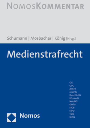 Buchcover Medienstrafrecht  | EAN 9783848730339 | ISBN 3-8487-3033-2 | ISBN 978-3-8487-3033-9