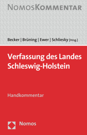 Buchcover Verfassung des Landes Schleswig-Holstein  | EAN 9783848732616 | ISBN 3-8487-3261-0 | ISBN 978-3-8487-3261-6