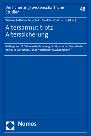 Buchcover Altersarmut trotz Alterssicherung  | EAN 9783848734498 | ISBN 3-8487-3449-4 | ISBN 978-3-8487-3449-8