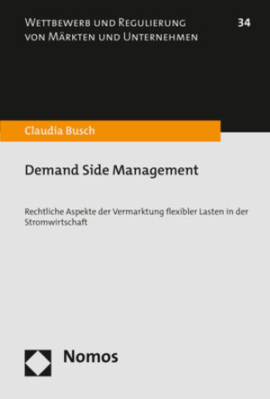 Buchcover Demand Side Management | Claudia Busch | EAN 9783848737512 | ISBN 3-8487-3751-5 | ISBN 978-3-8487-3751-2