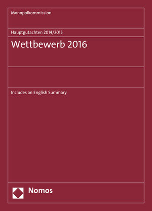 Buchcover Hauptgutachten. Wettbewerb 2016  | EAN 9783848737550 | ISBN 3-8487-3755-8 | ISBN 978-3-8487-3755-0