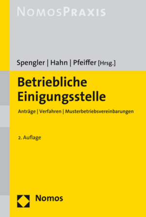 Buchcover Betriebliche Einigungsstelle  | EAN 9783848738410 | ISBN 3-8487-3841-4 | ISBN 978-3-8487-3841-0