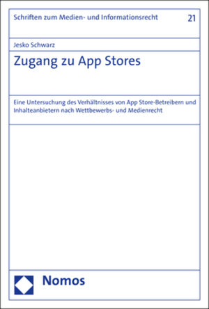 Buchcover Zugang zu App Stores | Jesko Schwarz | EAN 9783848741502 | ISBN 3-8487-4150-4 | ISBN 978-3-8487-4150-2