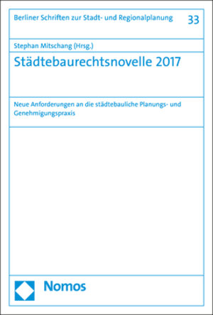 Buchcover Städtebaurechtsnovelle 2017  | EAN 9783848749522 | ISBN 3-8487-4952-1 | ISBN 978-3-8487-4952-2
