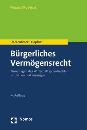 Buchcover Bürgerliches Vermögensrecht | Christian Deckenbrock | EAN 9783848757701 | ISBN 3-8487-5770-2 | ISBN 978-3-8487-5770-1