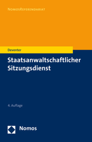 Buchcover Staatsanwaltschaftlicher Sitzungsdienst | Anton Deventer | EAN 9783848761722 | ISBN 3-8487-6172-6 | ISBN 978-3-8487-6172-2