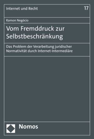 Buchcover Vom Fremddruck zur Selbstbeschränkung | Ramon Negócio | EAN 9783848764648 | ISBN 3-8487-6464-4 | ISBN 978-3-8487-6464-8