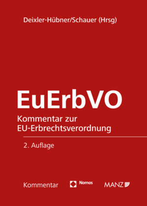 Buchcover EuErbVO  | EAN 9783848765829 | ISBN 3-8487-6582-9 | ISBN 978-3-8487-6582-9