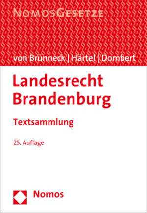 Buchcover Landesrecht Brandenburg  | EAN 9783848772100 | ISBN 3-8487-7210-8 | ISBN 978-3-8487-7210-0