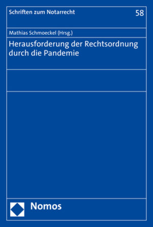 Buchcover Herausforderung der Rechtsordnung durch die Pandemie  | EAN 9783848772674 | ISBN 3-8487-7267-1 | ISBN 978-3-8487-7267-4