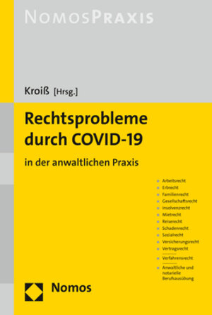 Buchcover Rechtsprobleme durch COVID-19  | EAN 9783848776115 | ISBN 3-8487-7611-1 | ISBN 978-3-8487-7611-5