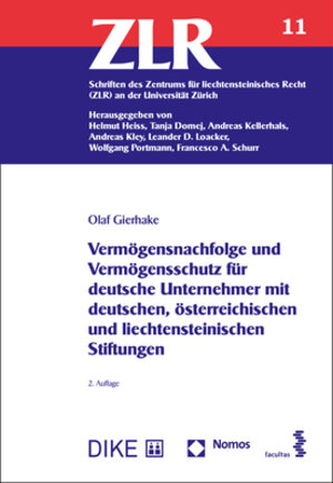 Buchcover Vermögensnachfolge und Vermögensschutz für deutsche Unternehmer mit deutschen, österreichischen und liechtensteinischen Stiftungen | Olaf Gierhake | EAN 9783848778836 | ISBN 3-8487-7883-1 | ISBN 978-3-8487-7883-6