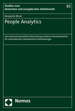 Buchcover People Analytics | Benjamin Blum | EAN 9783848782147 | ISBN 3-8487-8214-6 | ISBN 978-3-8487-8214-7