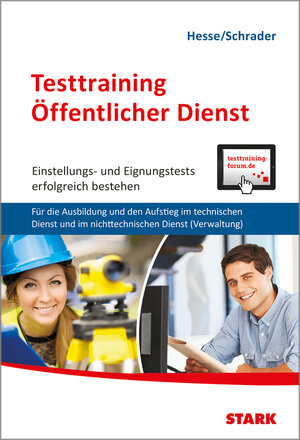 Buchcover STARK Testtraining Öffentlicher Dienst | Jürgen Hesse | EAN 9783849008222 | ISBN 3-8490-0822-3 | ISBN 978-3-8490-0822-2