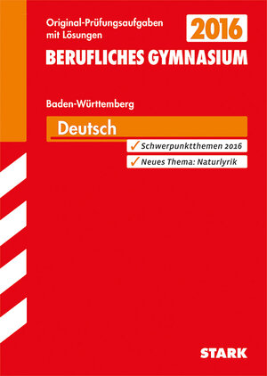 Buchcover Abiturprüfung Berufliches Gymnasium Baden-Württemberg - Deutsch | Claudia Mutter | EAN 9783849011604 | ISBN 3-8490-1160-7 | ISBN 978-3-8490-1160-4