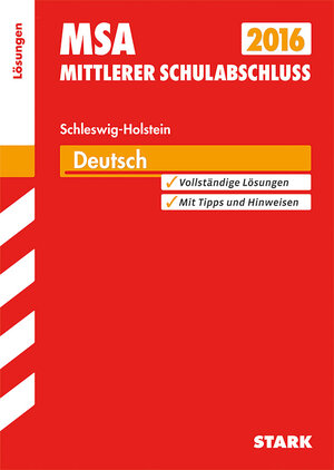 Buchcover Mittlerer Schulabschluss Schleswig-Holstein - Deutsch Lösungen | Marion von der Kammer | EAN 9783849017057 | ISBN 3-8490-1705-2 | ISBN 978-3-8490-1705-7
