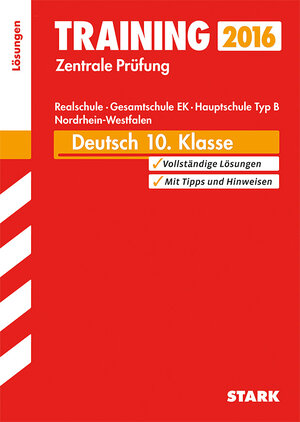 Buchcover Training Zentrale Prüfung Realschule/Hauptschule Typ B NRW - Deutsch Lösungsheft | Marion von der Kammer | EAN 9783849017972 | ISBN 3-8490-1797-4 | ISBN 978-3-8490-1797-2