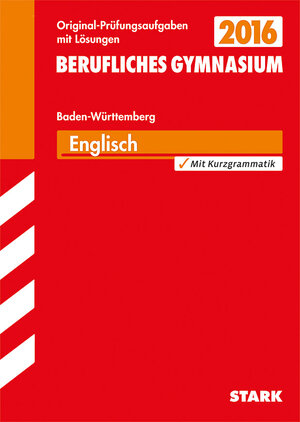 Buchcover Abiturprüfung Berufliches Gymnasium Baden-Württemberg - Englisch | Rainer Jacob | EAN 9783849018870 | ISBN 3-8490-1887-3 | ISBN 978-3-8490-1887-0