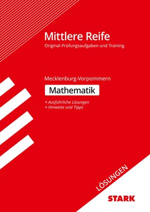 Buchcover STARK Lösungen zu Training Abschlussprüfung Mittlere Reife - Mathematik - Mecklenburg-Vorpommern  | EAN 9783849039455 | ISBN 3-8490-3945-5 | ISBN 978-3-8490-3945-5