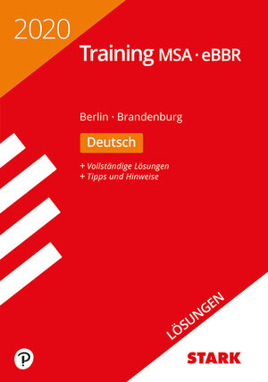 Buchcover STARK Lösungen zu Training MSA/eBBR 2020 - Deutsch - Berlin/Brandenburg  | EAN 9783849039875 | ISBN 3-8490-3987-0 | ISBN 978-3-8490-3987-5