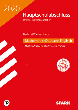 Buchcover STARK Original-Prüfungen Hauptschulabschluss 2020 - Mathematik, Deutsch, Englisch 9. Klasse - BaWü  | EAN 9783849040994 | ISBN 3-8490-4099-2 | ISBN 978-3-8490-4099-4