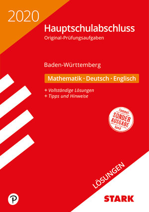 Buchcover STARK Lösungen zu Original-Prüfungen Hauptschulabschluss 2020 - Mathematik, Deutsch, Englisch 9. Klasse - BaWü  | EAN 9783849041007 | ISBN 3-8490-4100-X | ISBN 978-3-8490-4100-7