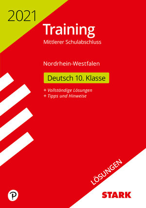 Buchcover STARK Lösungen zu Training Mittlerer Schulabschluss 2021 - Deutsch - NRW  | EAN 9783849044336 | ISBN 3-8490-4433-5 | ISBN 978-3-8490-4433-6