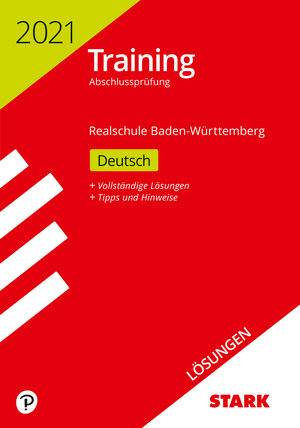 Buchcover STARK Lösungen zu Training Abschlussprüfung Realschule 2021 - Deutsch - BaWü  | EAN 9783849045265 | ISBN 3-8490-4526-9 | ISBN 978-3-8490-4526-5