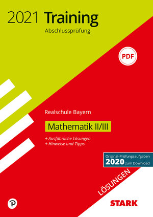 Buchcover STARK Lösungen zu Training Abschlussprüfung Realschule 2021 - Mathematik II/III - Bayern  | EAN 9783849045760 | ISBN 3-8490-4576-5 | ISBN 978-3-8490-4576-0