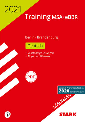 Buchcover STARK Lösungen zu Training MSA/eBBR 2021 - Deutsch - Berlin/Brandenburg  | EAN 9783849046323 | ISBN 3-8490-4632-X | ISBN 978-3-8490-4632-3