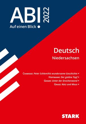 Buchcover STARK Abi - auf einen Blick! Deutsch Niedersachsen 2022  | EAN 9783849046842 | ISBN 3-8490-4684-2 | ISBN 978-3-8490-4684-2