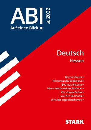 Buchcover STARK Abi - auf einen Blick! Deutsch Hessen ab 2022  | EAN 9783849048075 | ISBN 3-8490-4807-1 | ISBN 978-3-8490-4807-5