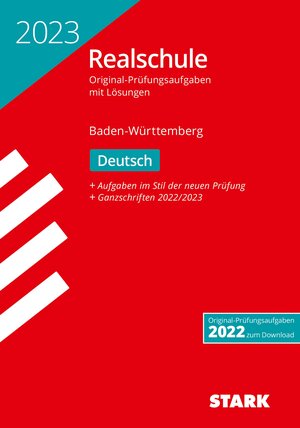 Buchcover STARK Original-Prüfungen Realschule 2023 - Deutsch - BaWü | Anja Engel | EAN 9783849054762 | ISBN 3-8490-5476-4 | ISBN 978-3-8490-5476-2