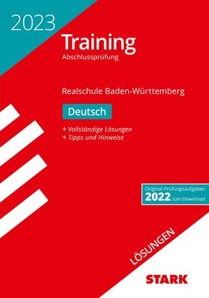 Buchcover STARK Lösungen zu Training Abschlussprüfung Realschule 2023 - Deutsch - BaWü | Anja Engel | EAN 9783849054786 | ISBN 3-8490-5478-0 | ISBN 978-3-8490-5478-6