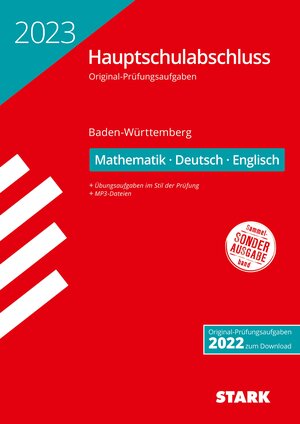 Buchcover STARK Original-Prüfungen Hauptschulabschluss 2023 - Mathematik, Deutsch, Englisch 9. Klasse - BaWü  | EAN 9783849054939 | ISBN 3-8490-5493-4 | ISBN 978-3-8490-5493-9